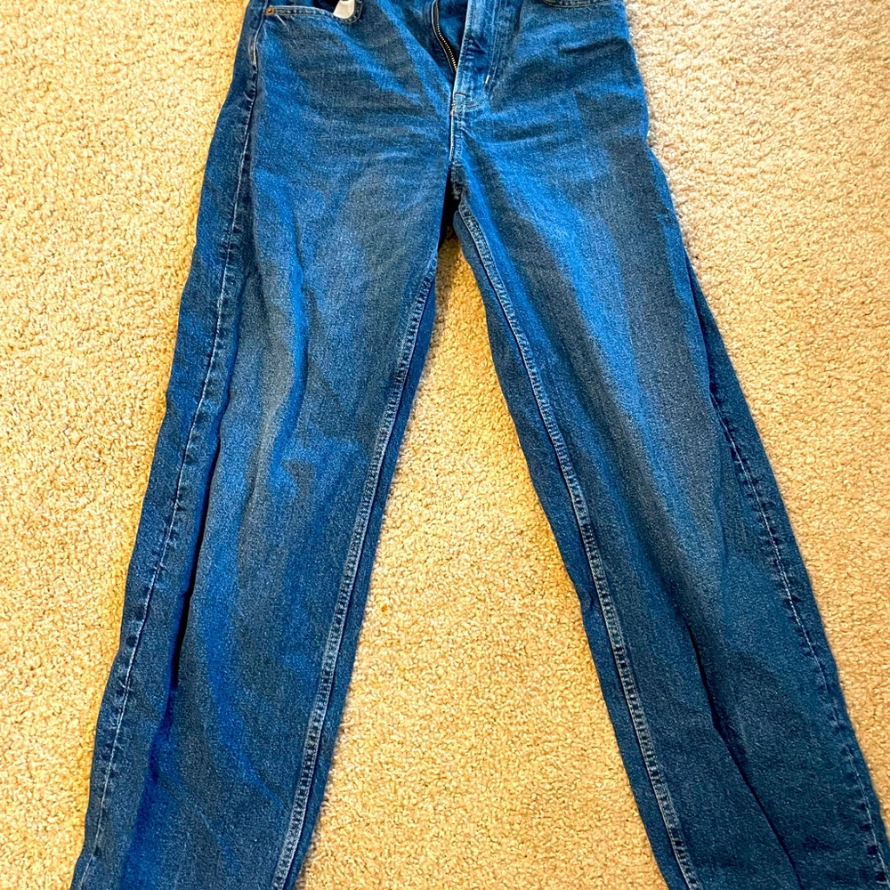 Blue mom jeans